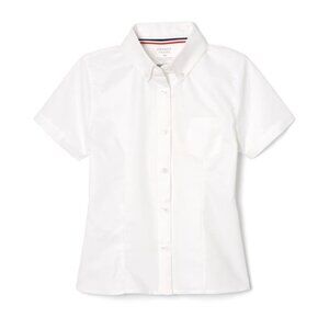 Juniors's Short Sleeve Fitted Oxford Uniform Shirt NWT